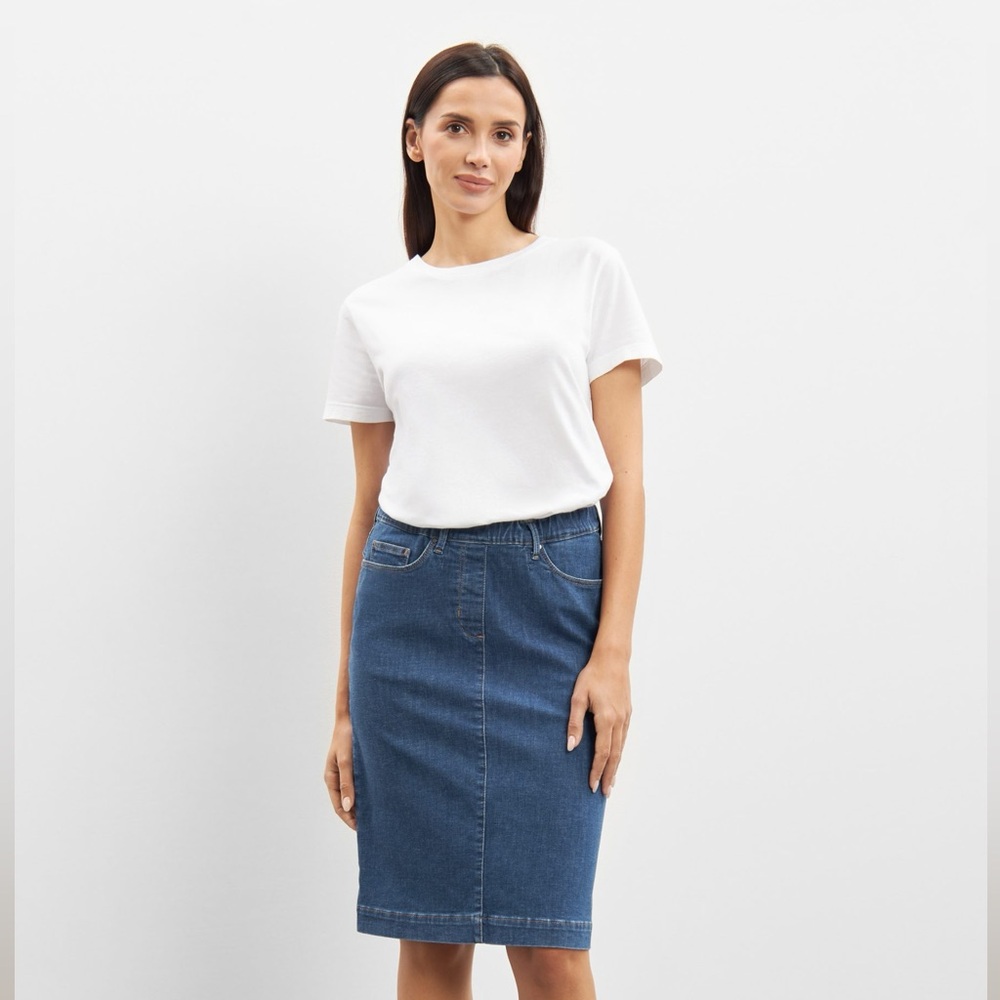 Laurie Susanna • Denim Skirt • Blue Size 42 (62cm) Style #100821